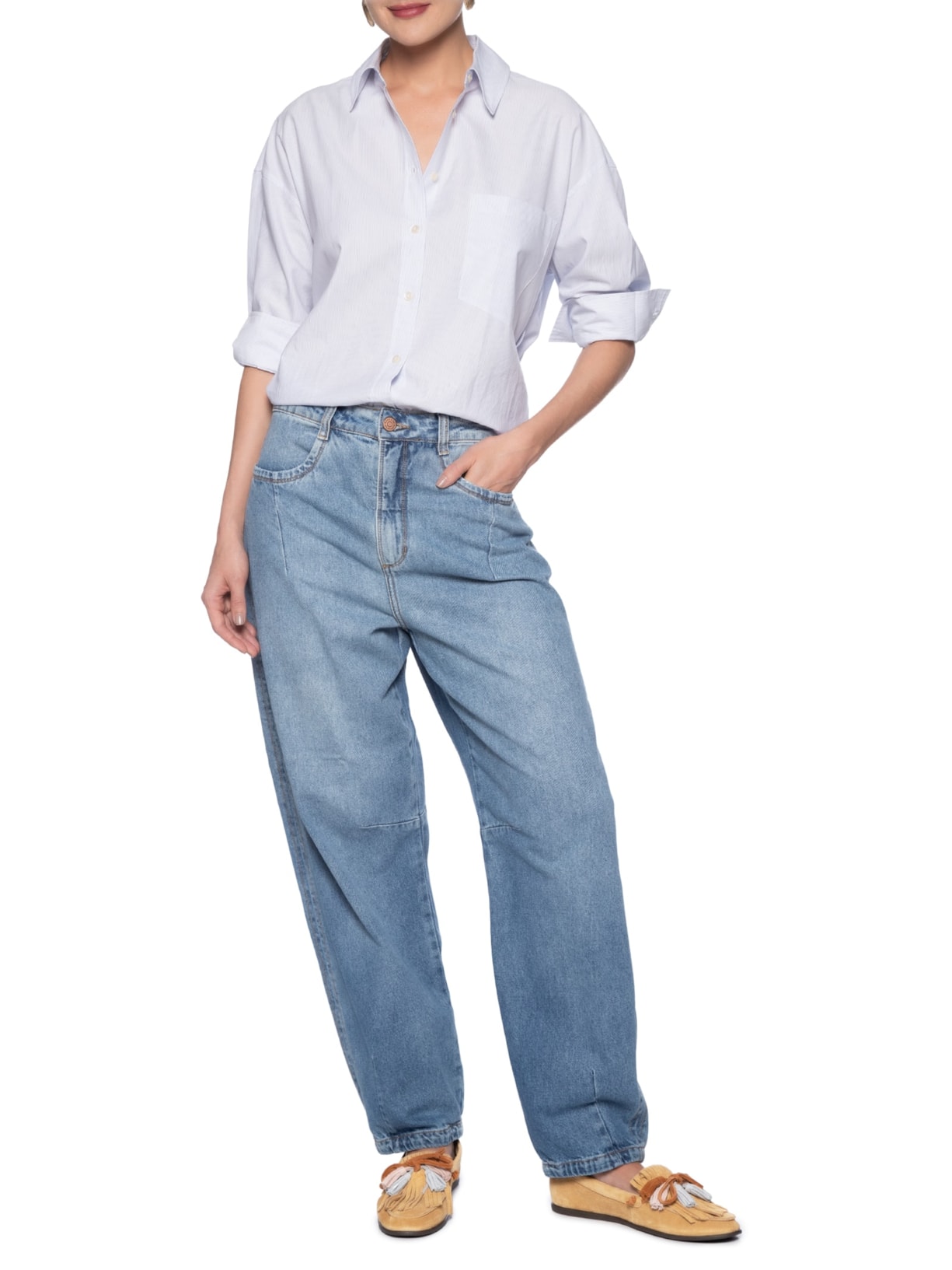 Mocassim Feminino Alina Camurça Franjas Marrom Schutz