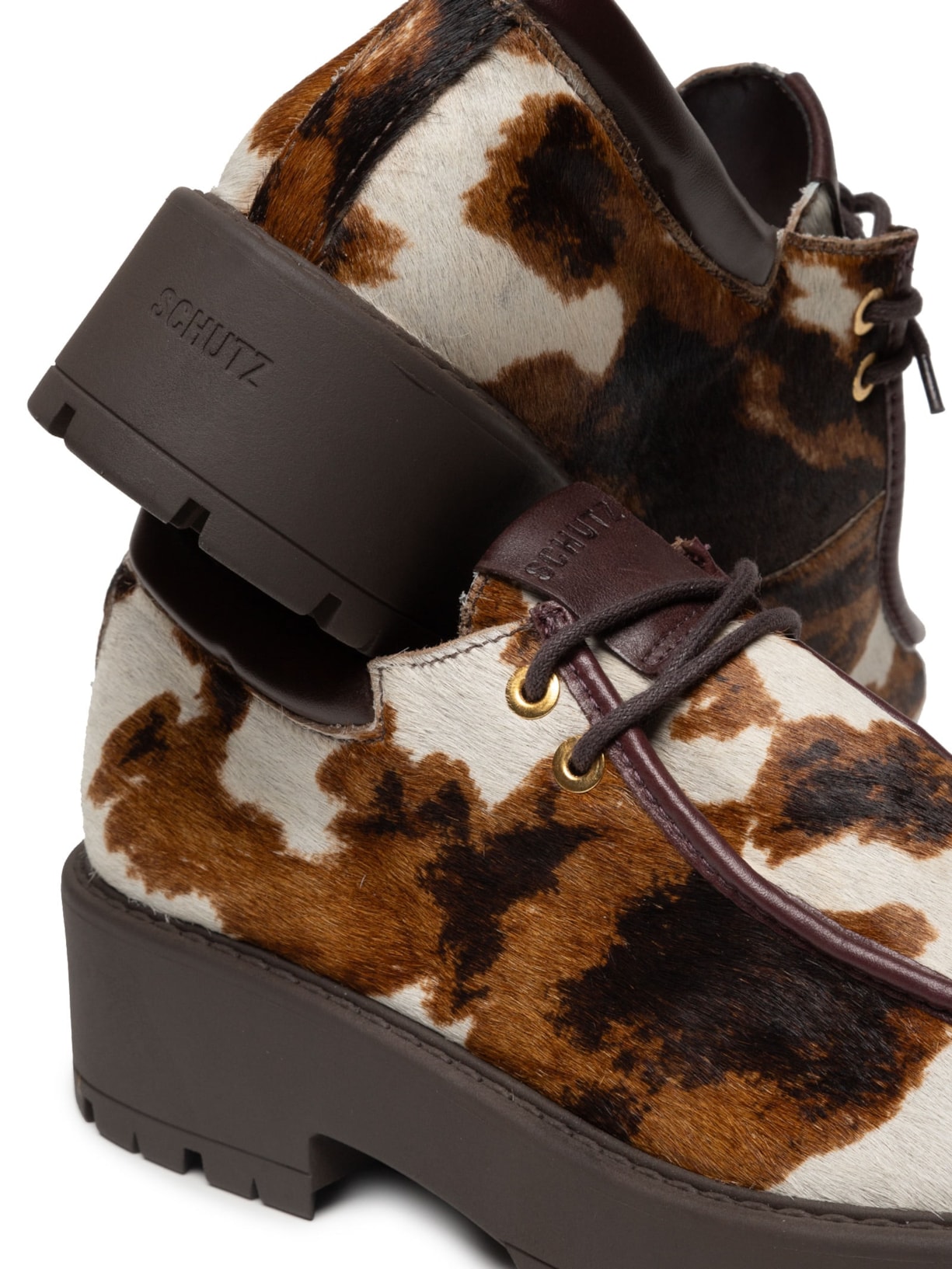 Mocassim Feminino Atanado Animal Print Schutz