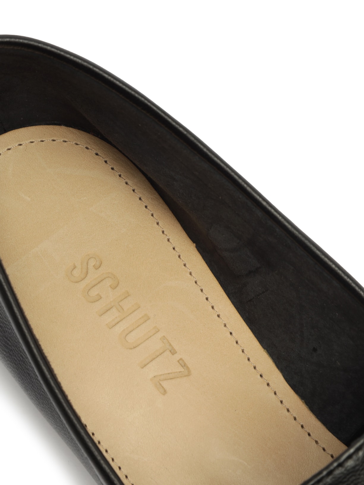 Mocassim Feminino Brilho Preto Schutz