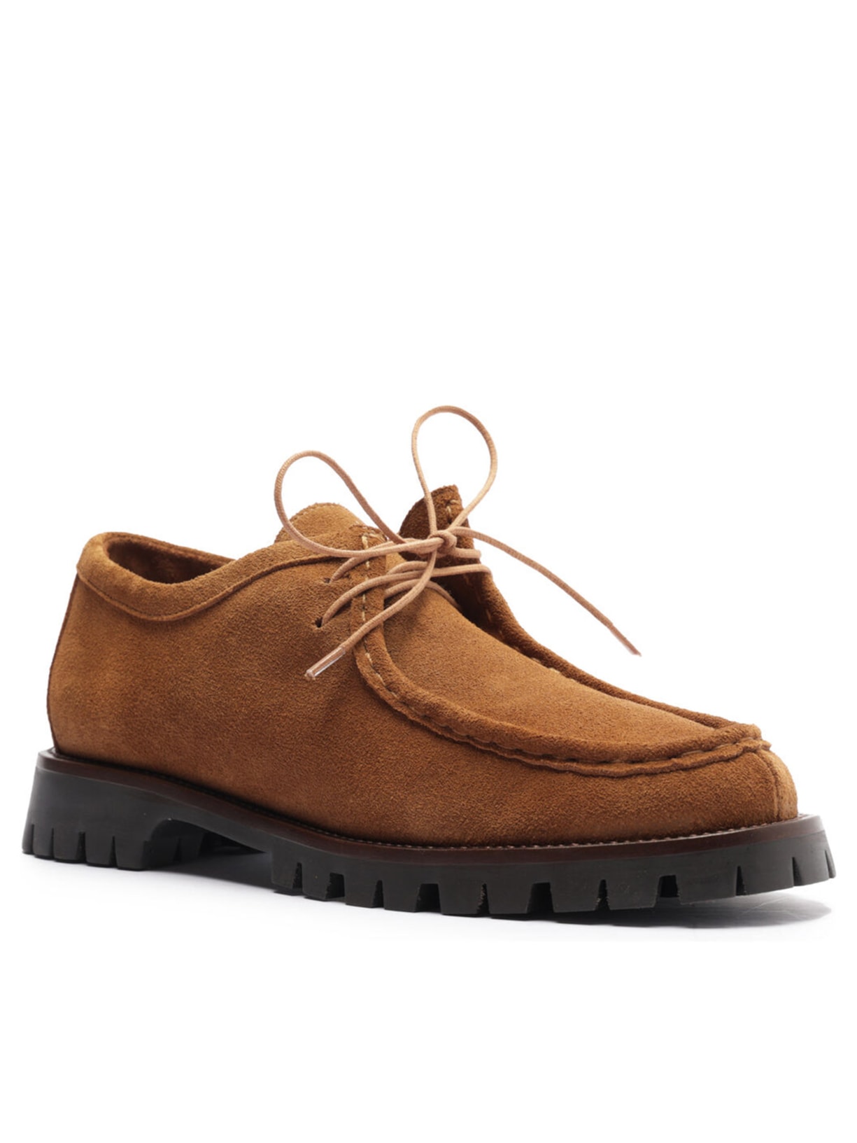 Mocassim Feminino Camurça Tratorado Amarração Siena Marrom Arezzo