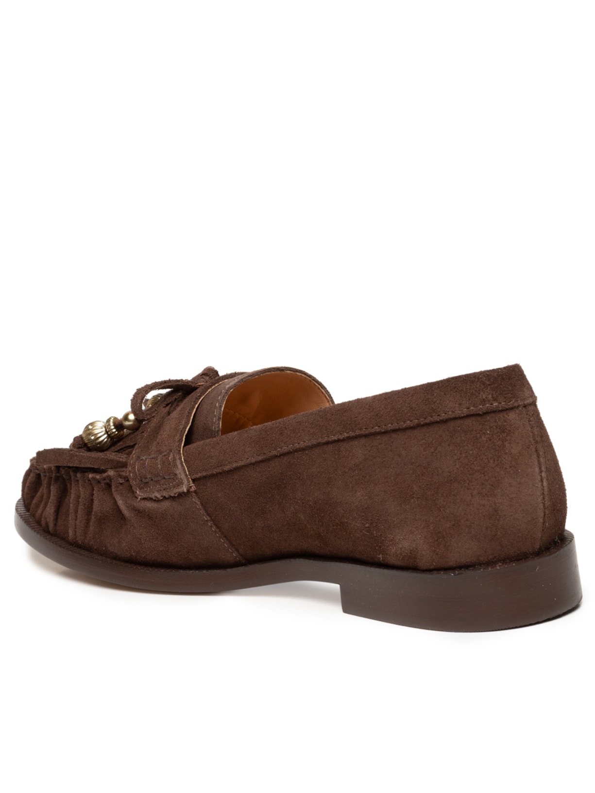 Mocassim Feminino Camurção Marrom Luiza Barcelos