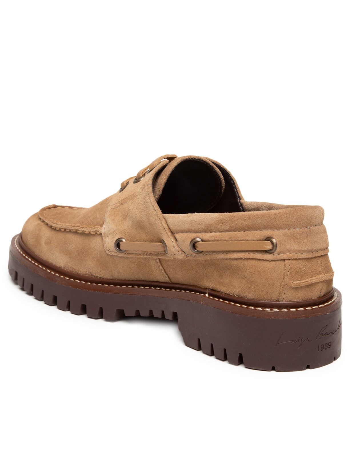 Mocassim Feminino Camurção Viena Bege Luiza Barcelos