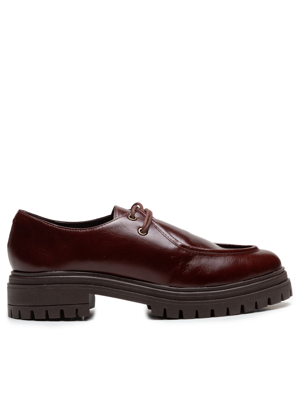 Mocassim Feminino com Cadarço - Marrom