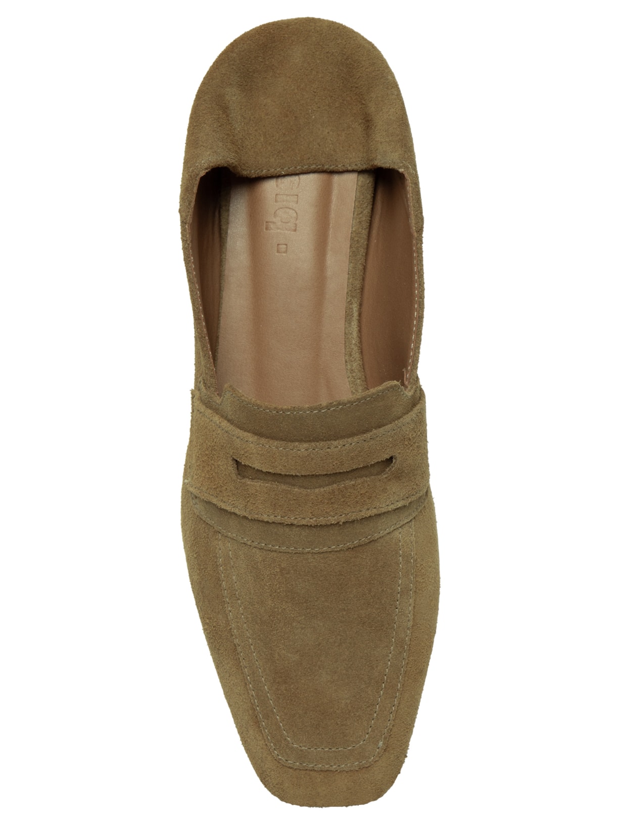 Mocassim Feminino de Camurça 2 Em 1 Bege Basiq