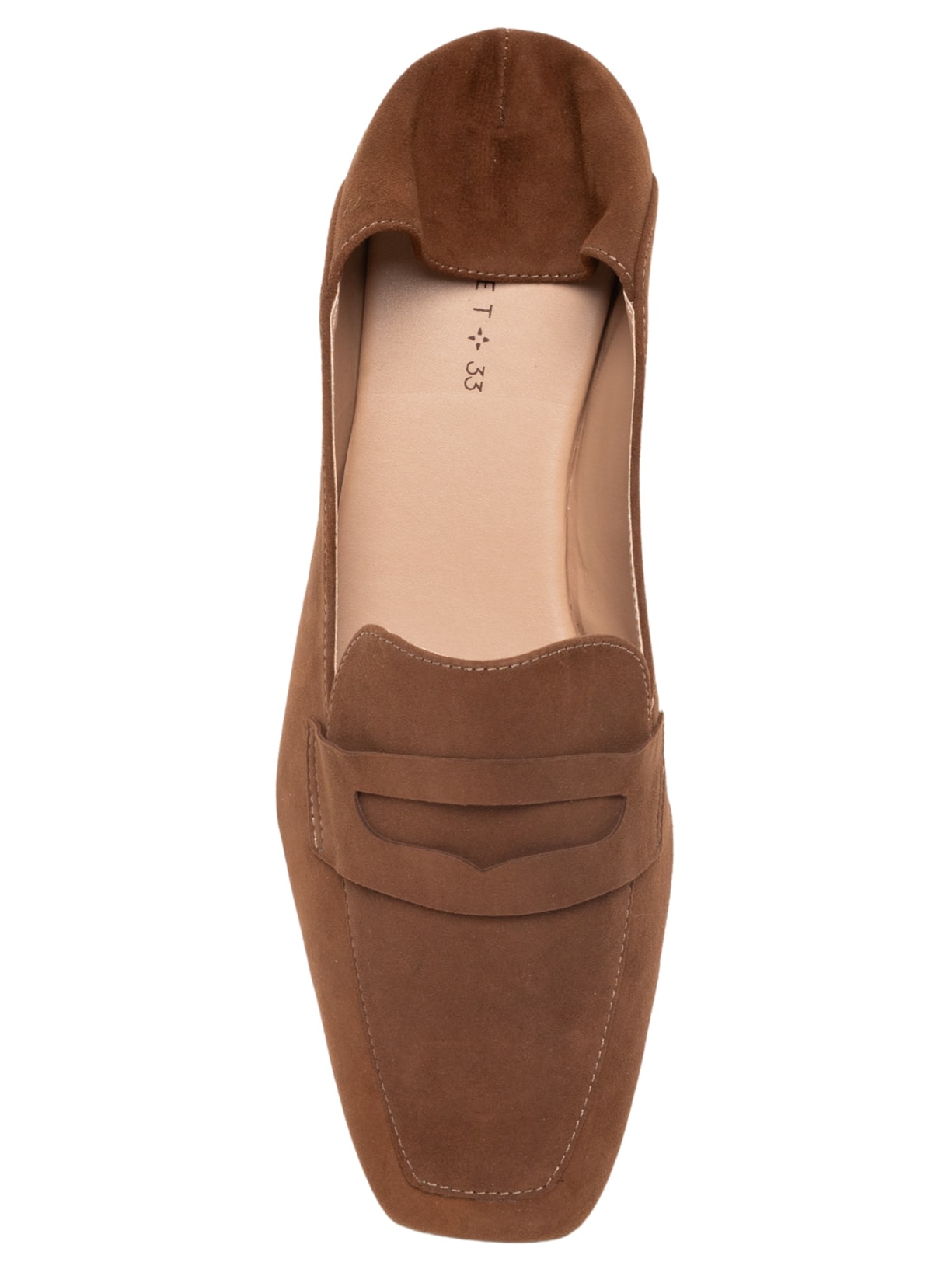 Mocassim Feminino Em Camurça Com Calcanhar Dobrável Marrom Market 33