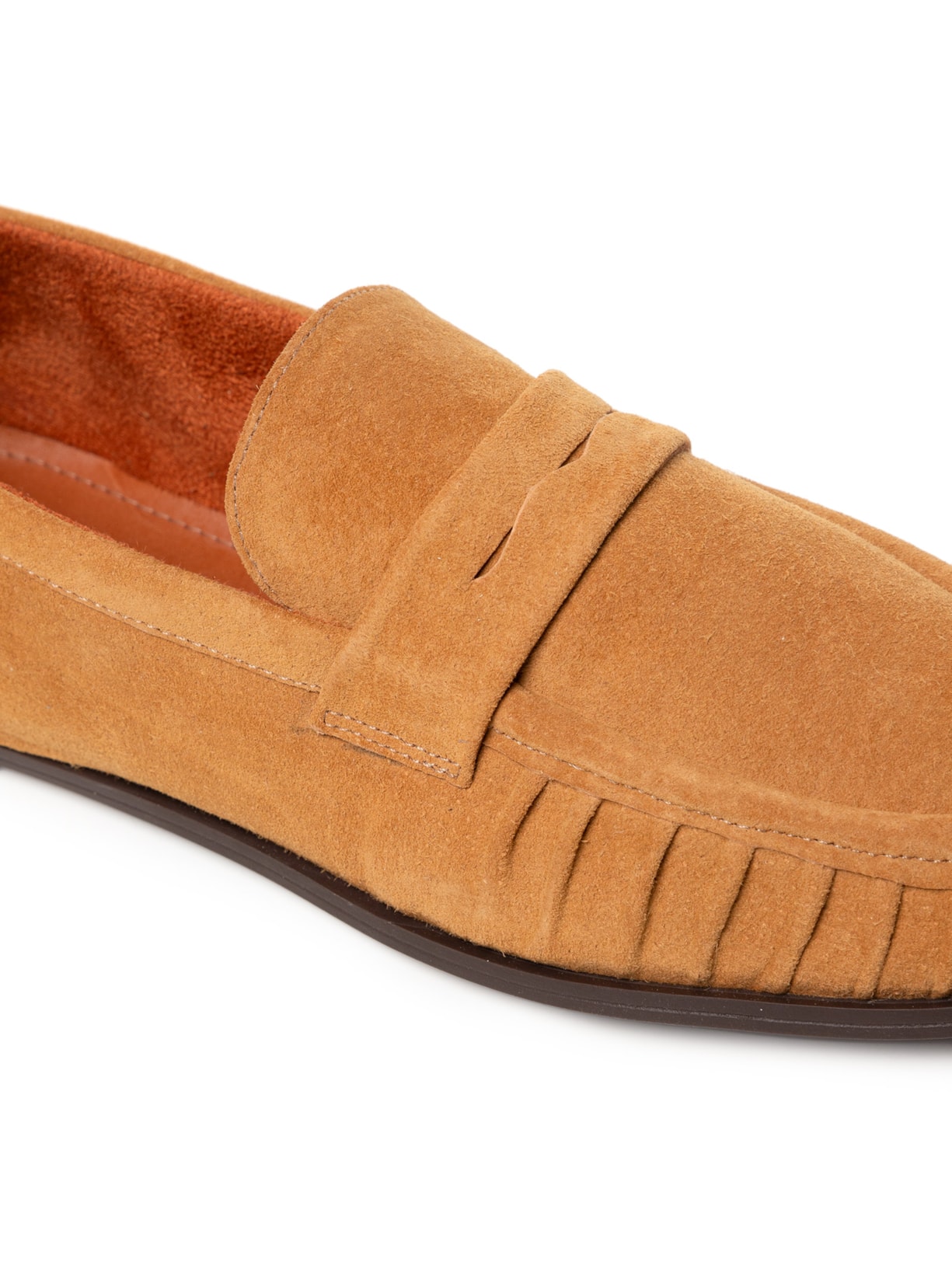 Mocassim Feminino em Camurça Marrom Basiq