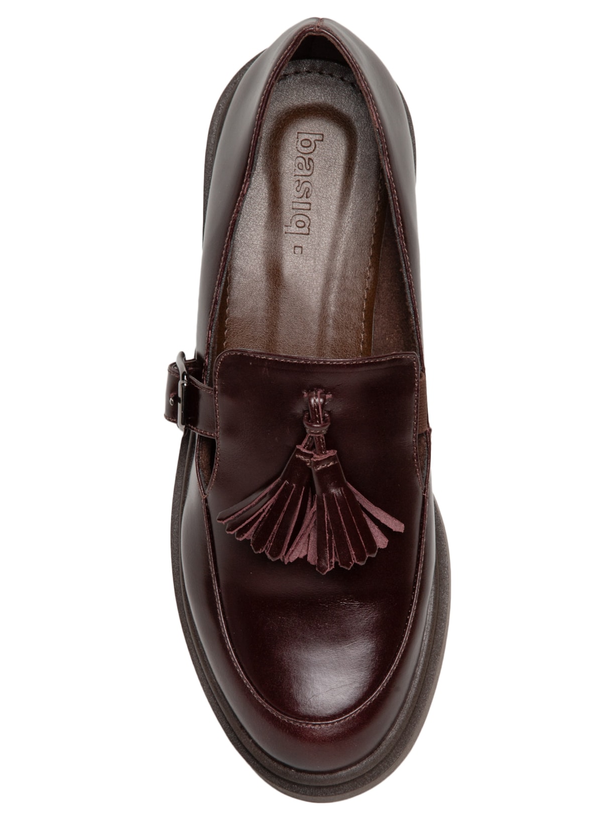 Mocassim Feminino Em Couro Com Amarração Marrom Basiq