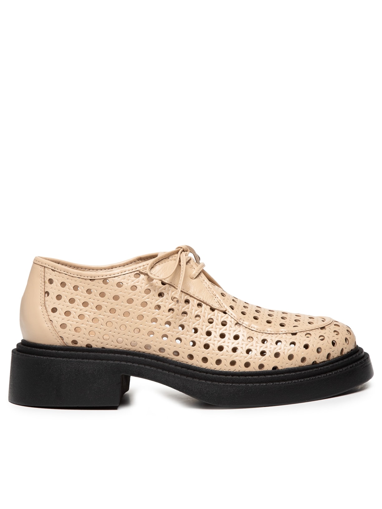 Mocassim Feminino Em Couro Telado - Bege