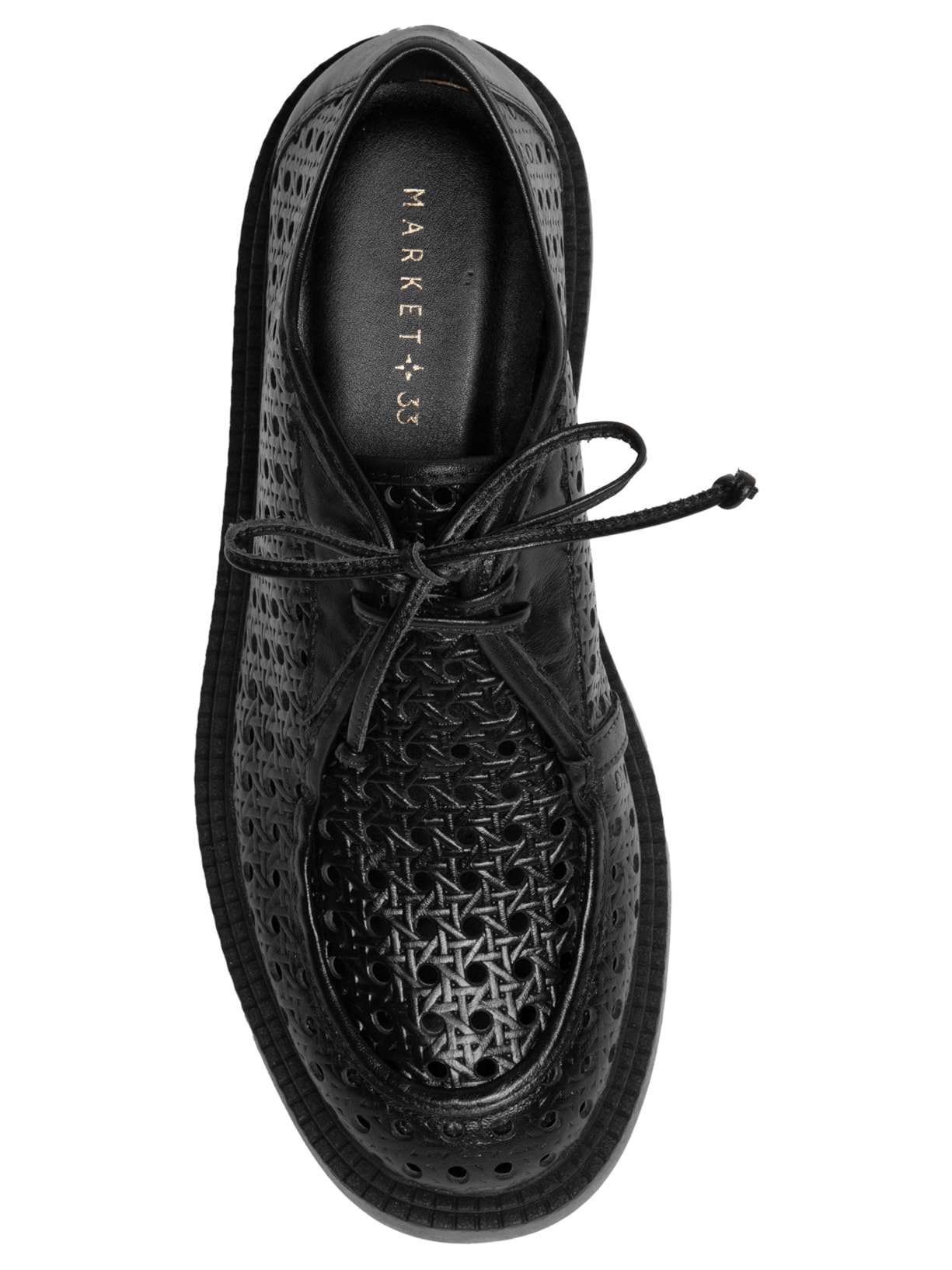 Mocassim Feminino Em Couro Telado Preto Market 33