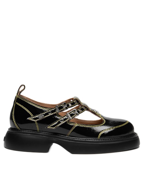 Mocassim Feminino Everyday Buterfly Mary Jane Naplack - Preto