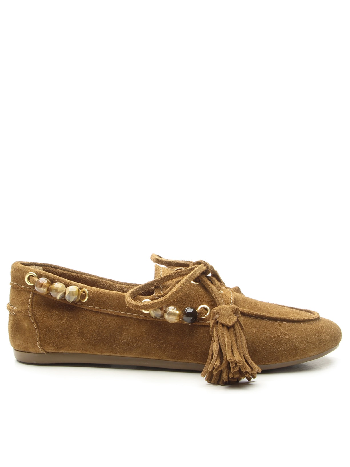 Mocassim Feminino Harper Camurça - Marrom