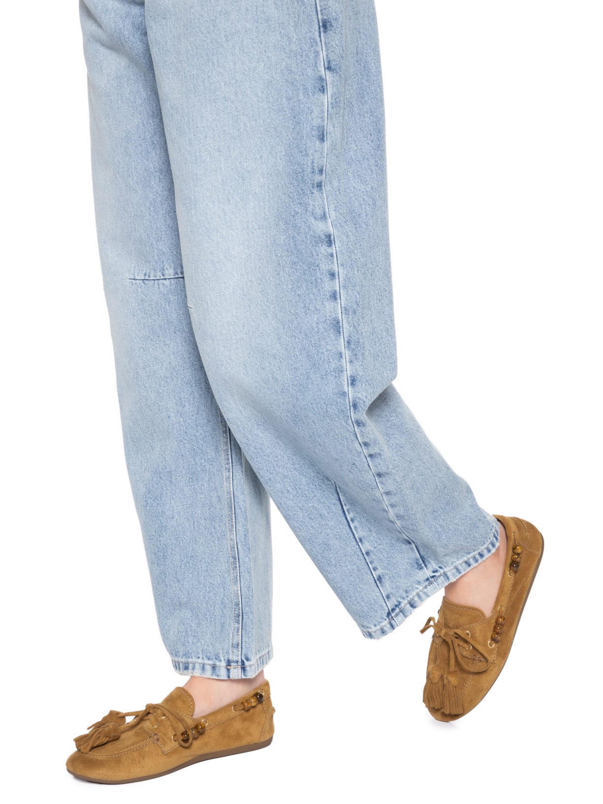 Mocassim Feminino Harper Camurça Marrom Vicenza