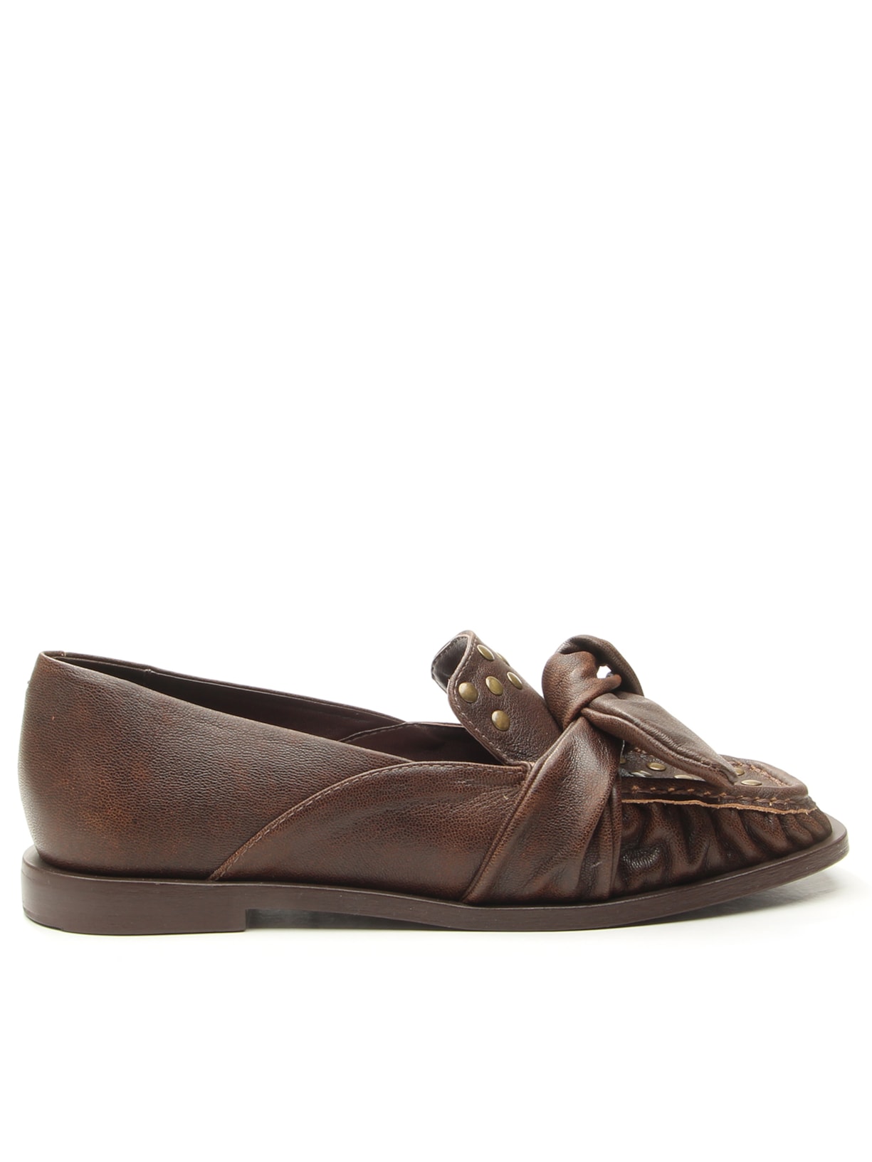 Mocassim Feminino Hazy Leather Marrom Vicenza