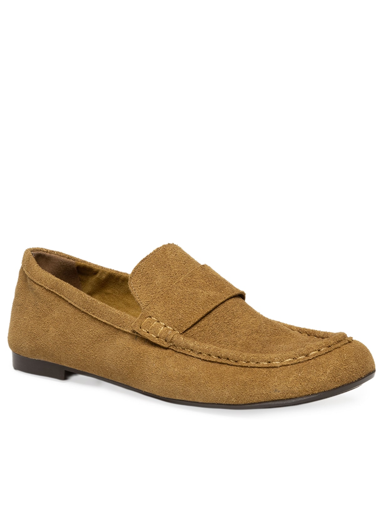 Mocassim Feminino Loafer Em Camurça Bege '2Essential