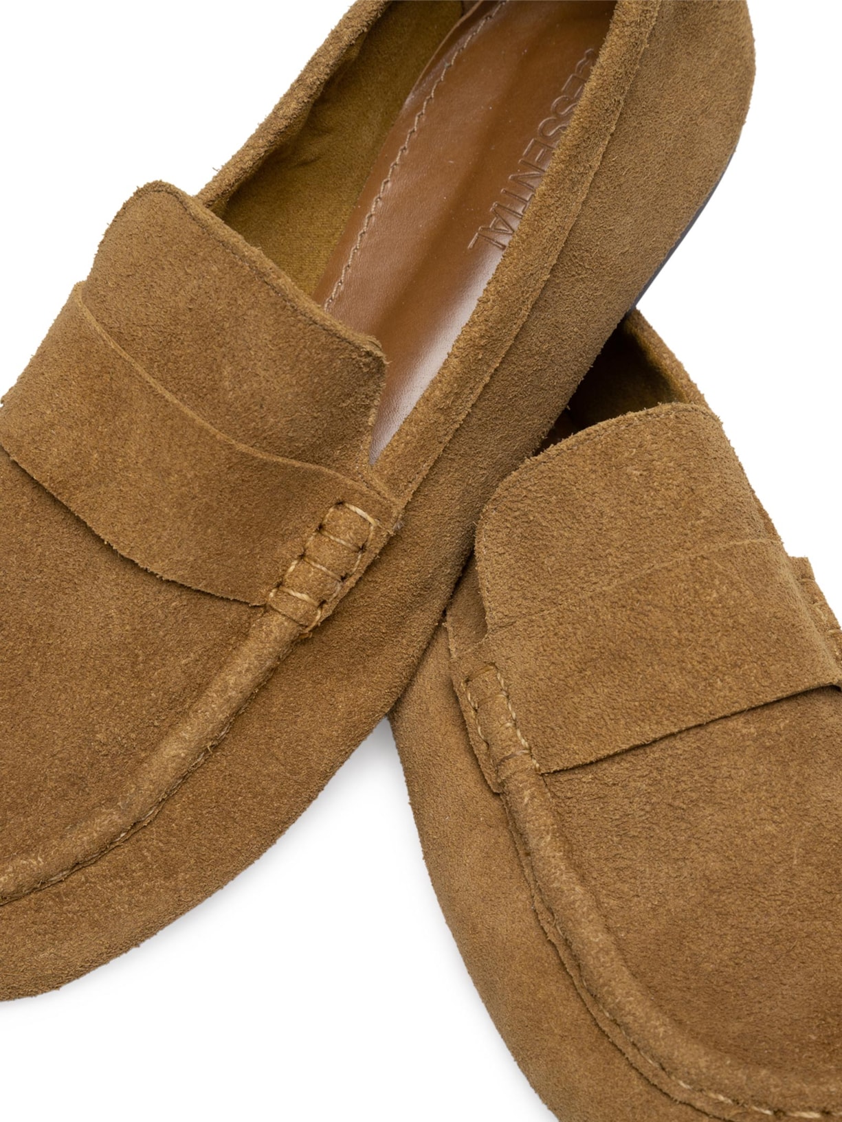 Mocassim Feminino Loafer Em Camurça Bege '2Essential