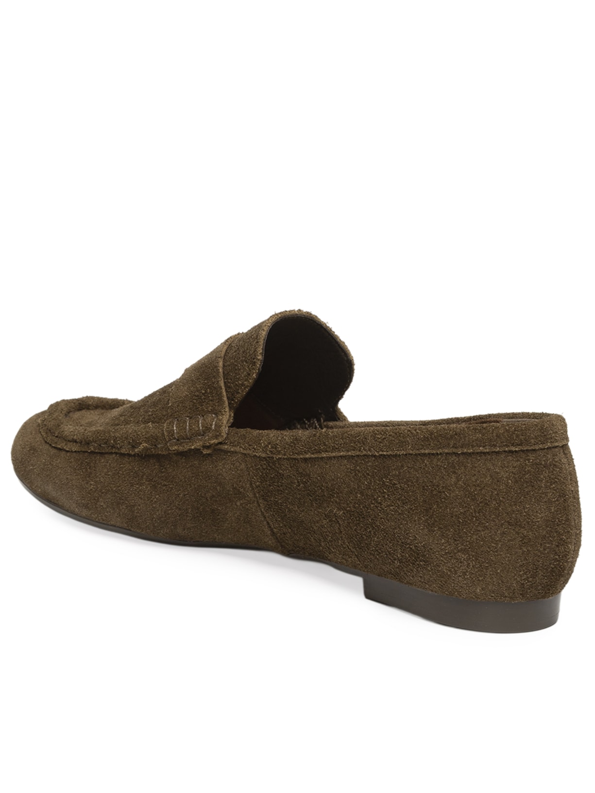 Mocassim Feminino Loafer Em Camurça Marrom '2Essential