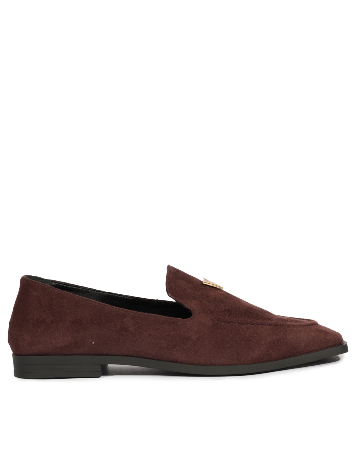Mocassim Feminino Loafer New Basics Camurça - Marrom
