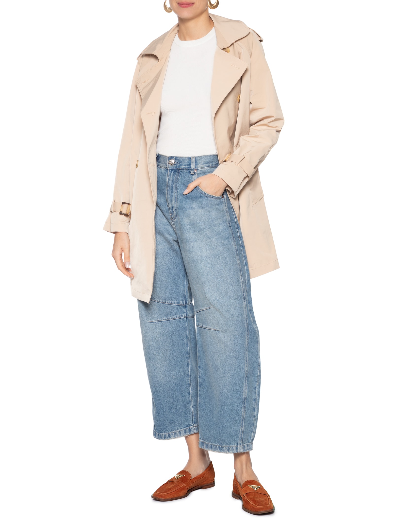 Mocassim Feminino Suede - Marrom - Schutz