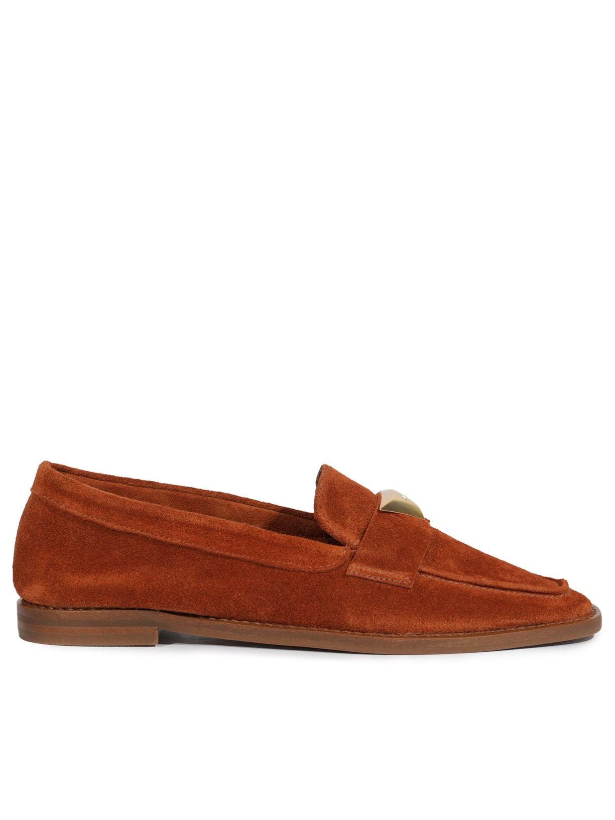 Mocassim Feminino Suede - Marrom