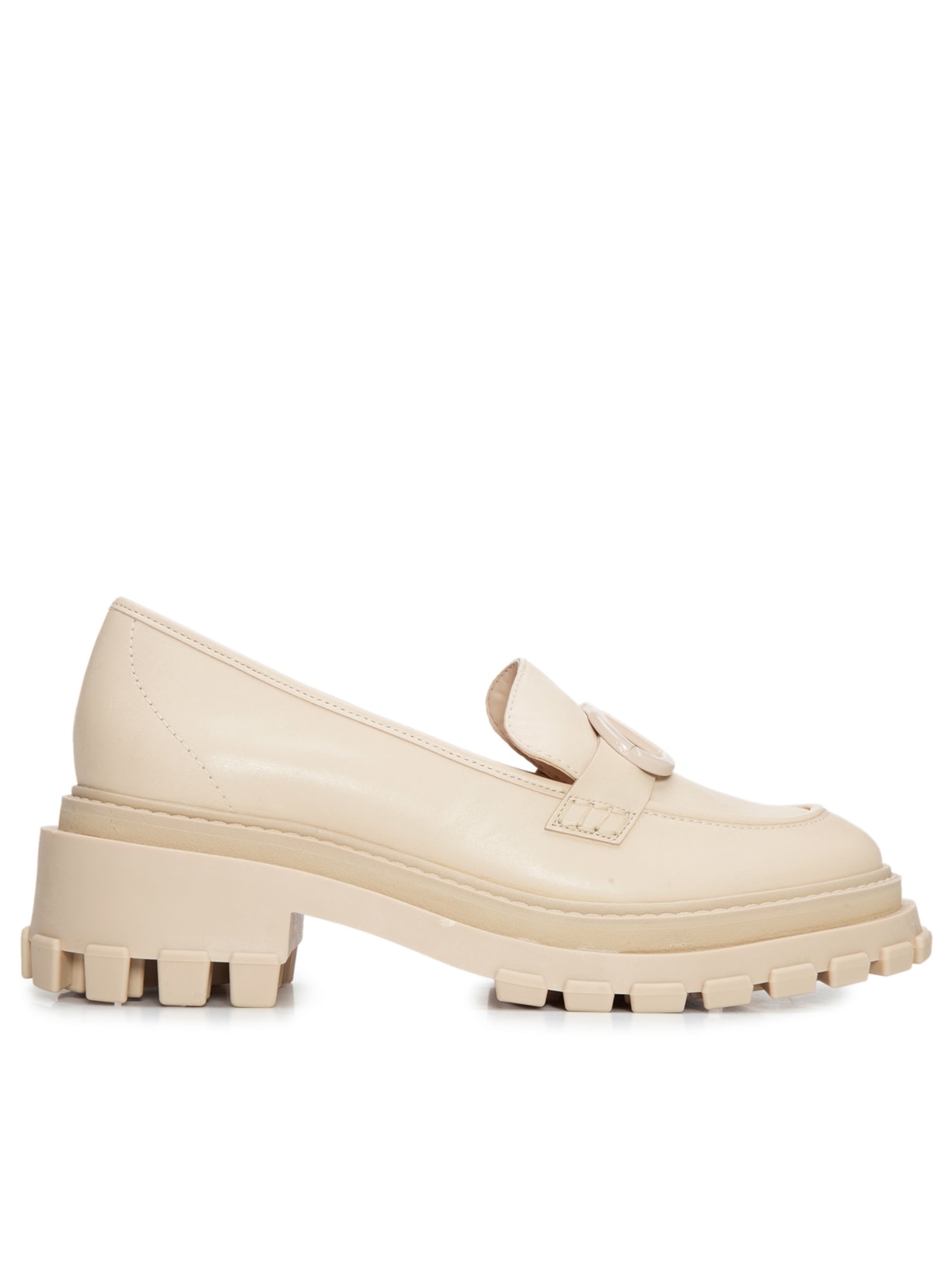 Mocassim Feminino Tratorado Couro - Bege