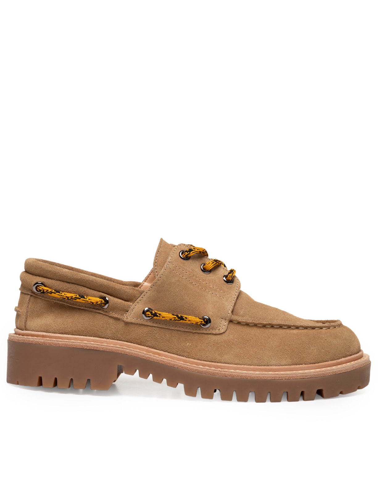 Mocassim Feminino Tratorado Dockside em Camurça - Bege