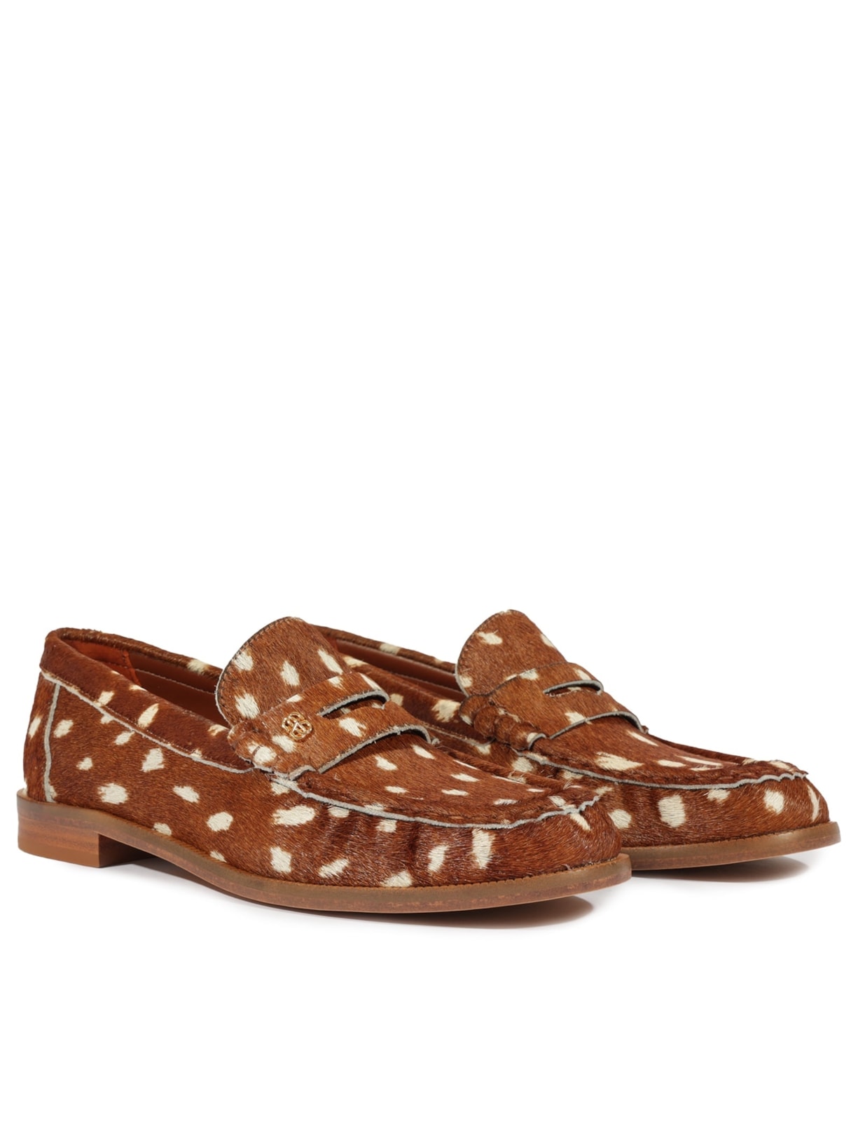 Mocassim Feminino Tyche Camurça Estampa Animal Print Schutz