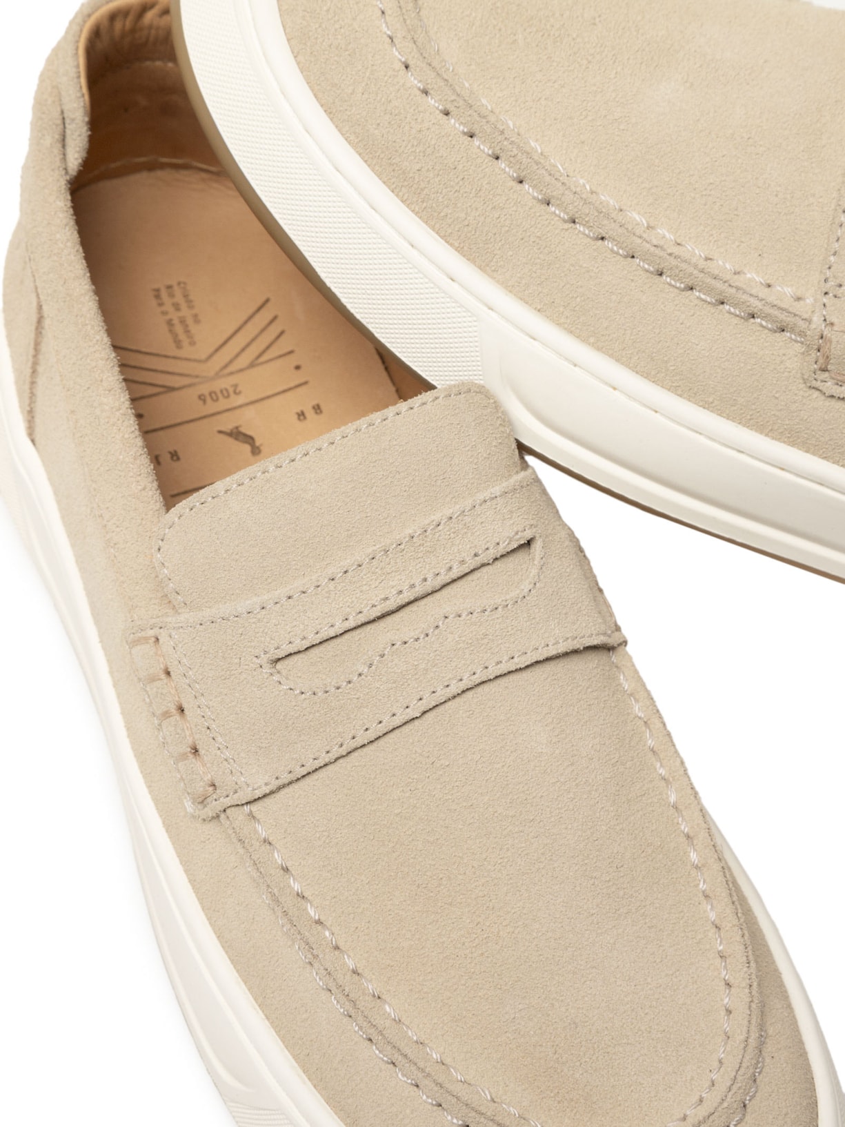 ?Mocassim Masculino Capri Bege Reserva Go