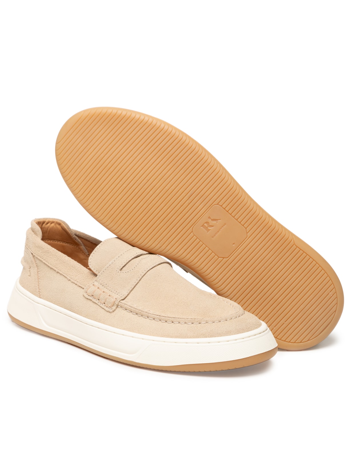 ?Mocassim Masculino Capri Bege Reserva Go