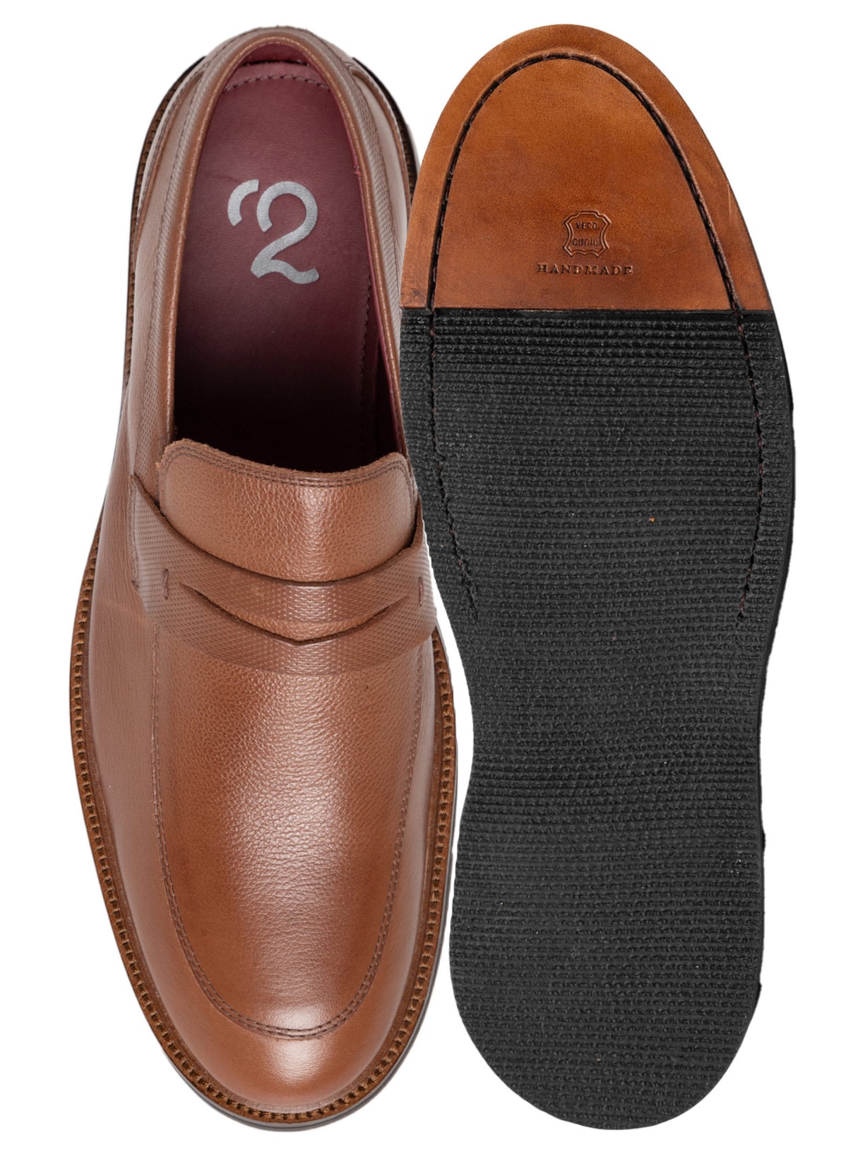 Mocassim Masculino Casual Em Couro Marrom '2 Essential