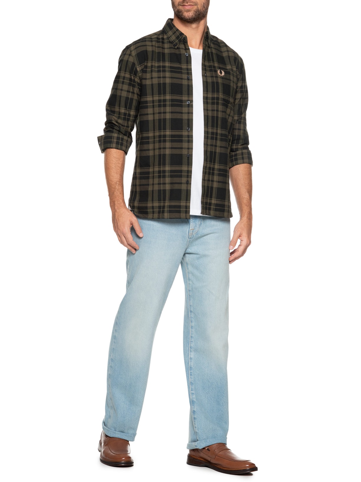 Mocassim Masculino Casual Em Couro Marrom '2 Essential