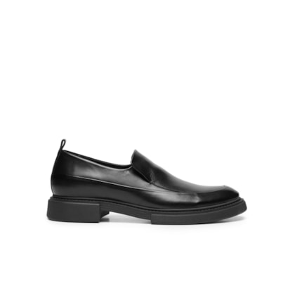 Mocassim Masculino com Recortes - Preto