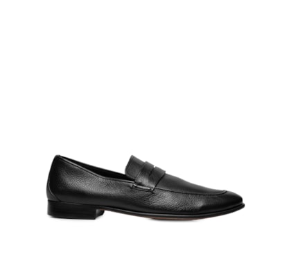 Mocassim Masculino Comfy Couro Floater - Preto 