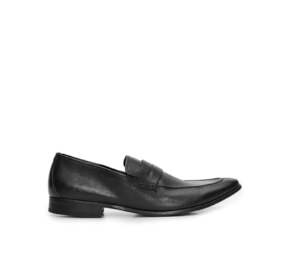 Mocassim Masculino Comfy Couro Floater - Preto 