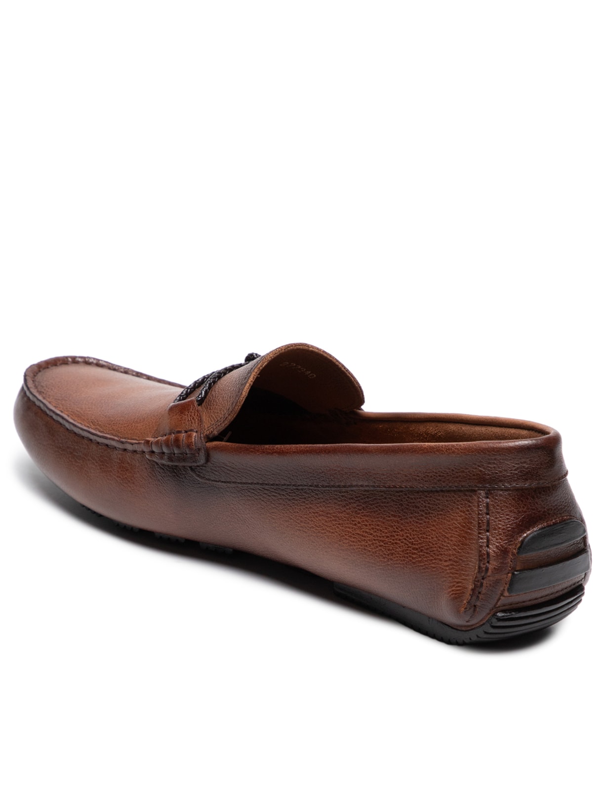 Mocassim Masculino Em Couro Com Gravata Em Metal Marrom '2 Essential