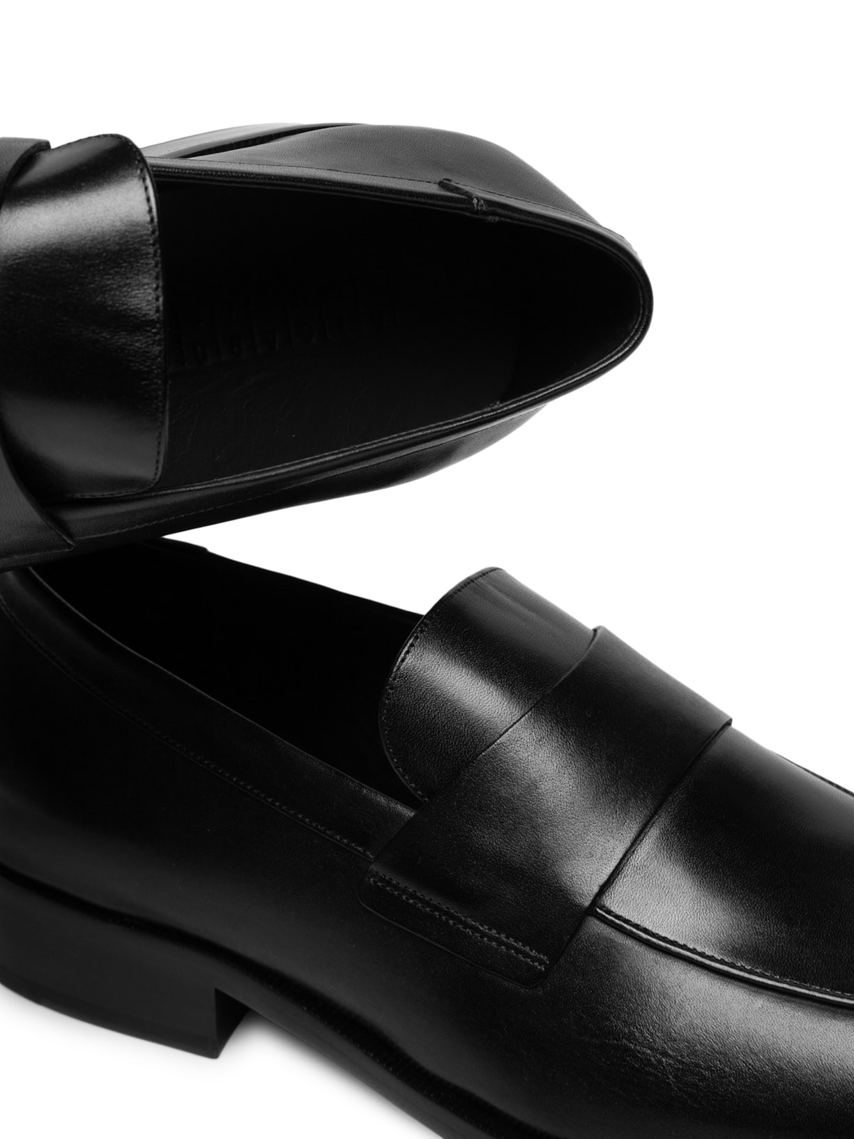 Mocassim Masculino Gravata Couro Liso Sola Quadrada Preto Ricardo Almeida