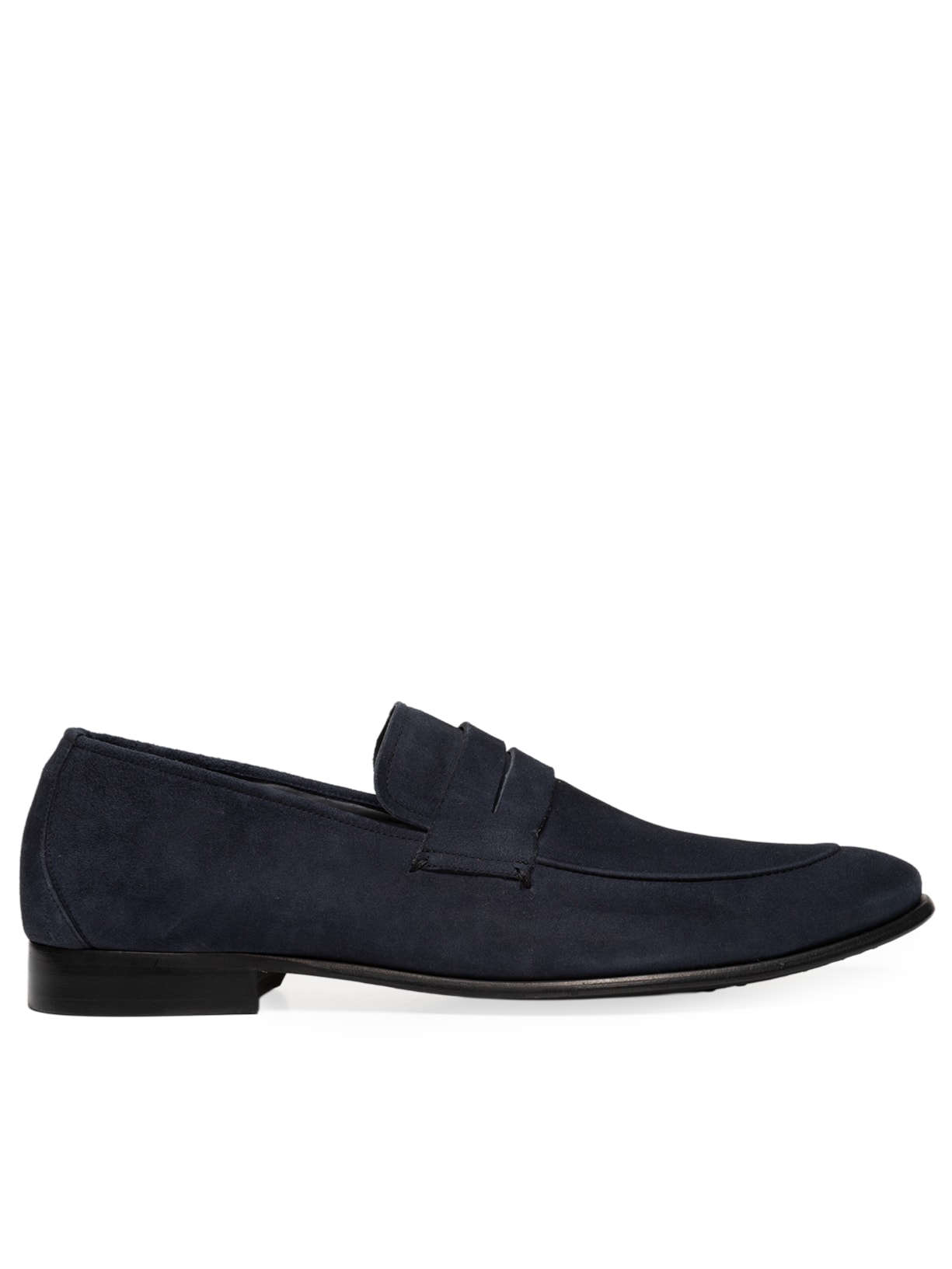 Mocassim Masculino Social Gravata Camurça - Azul