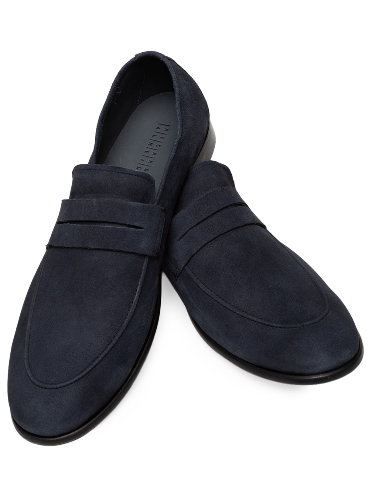 Mocassim Masculino Social Gravata Camurça Azul Ricardo Almeida