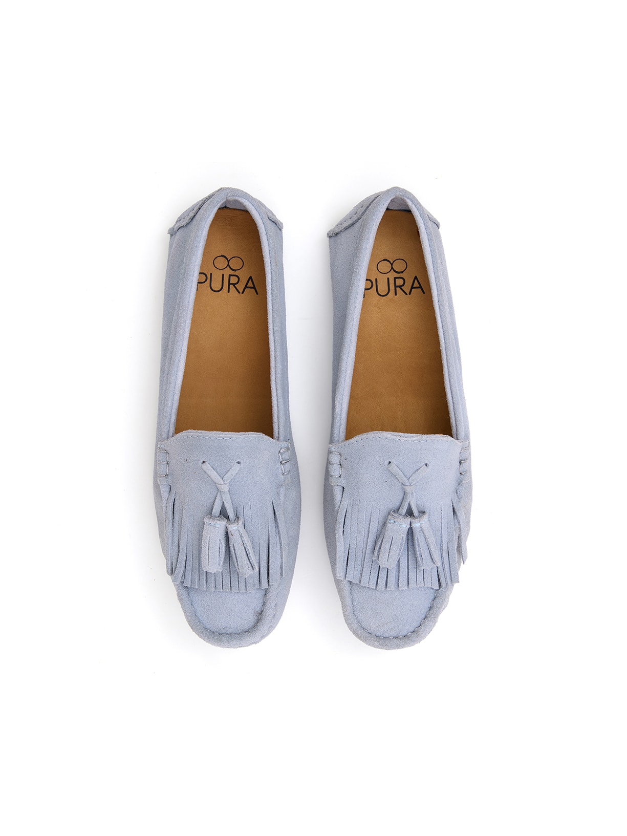 Mocassim Stella Tassel Azul Bebê Pura