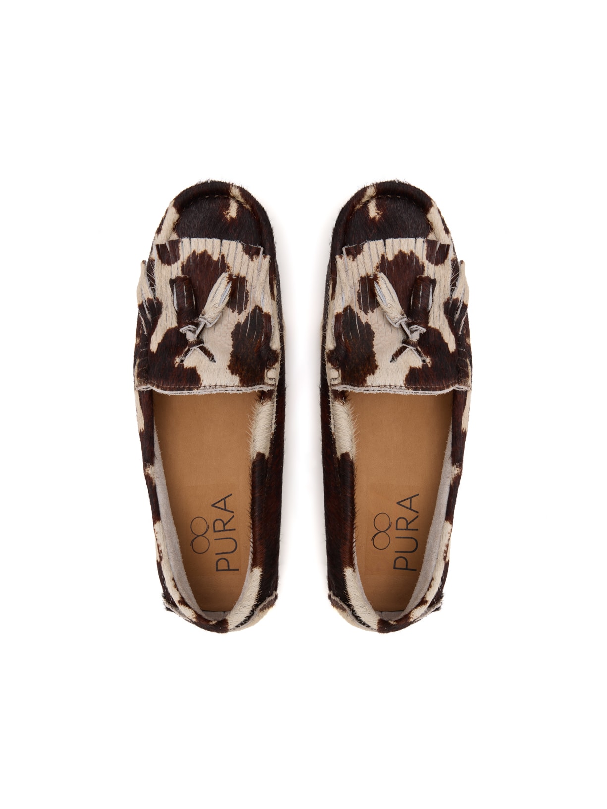 Mocassim Stella Tassel Cow Prit Pura