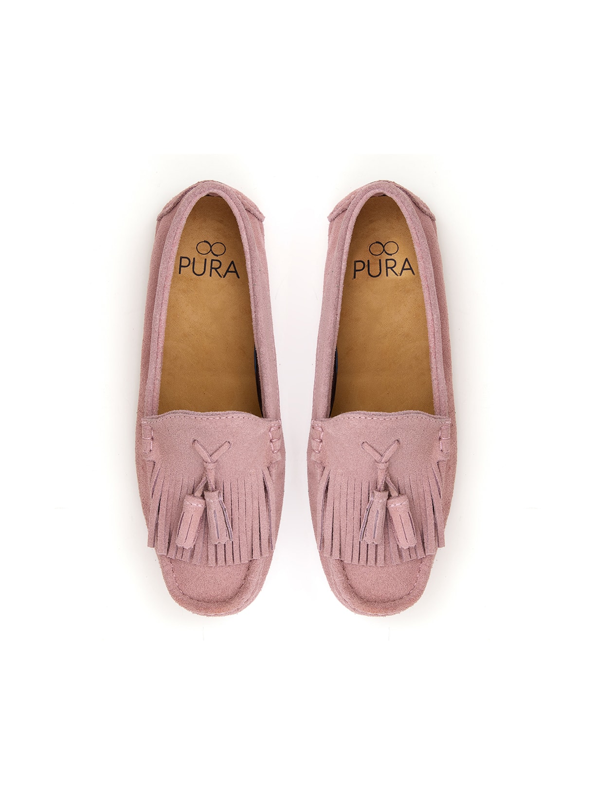Mocassim Stella Tassel Rosa Bebê Pura