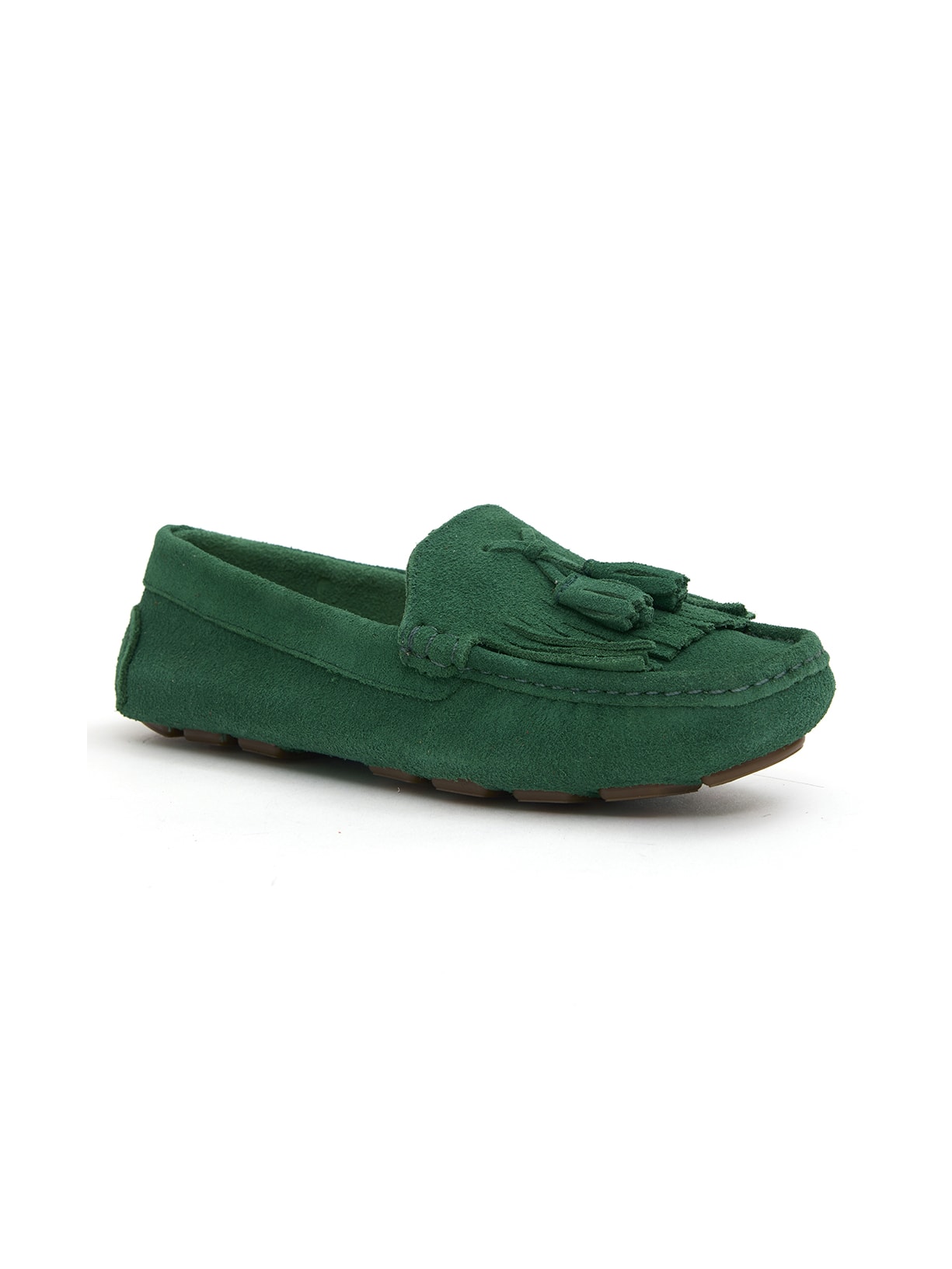 Mocassim Stella Tassel Verde Esmeralda Pura