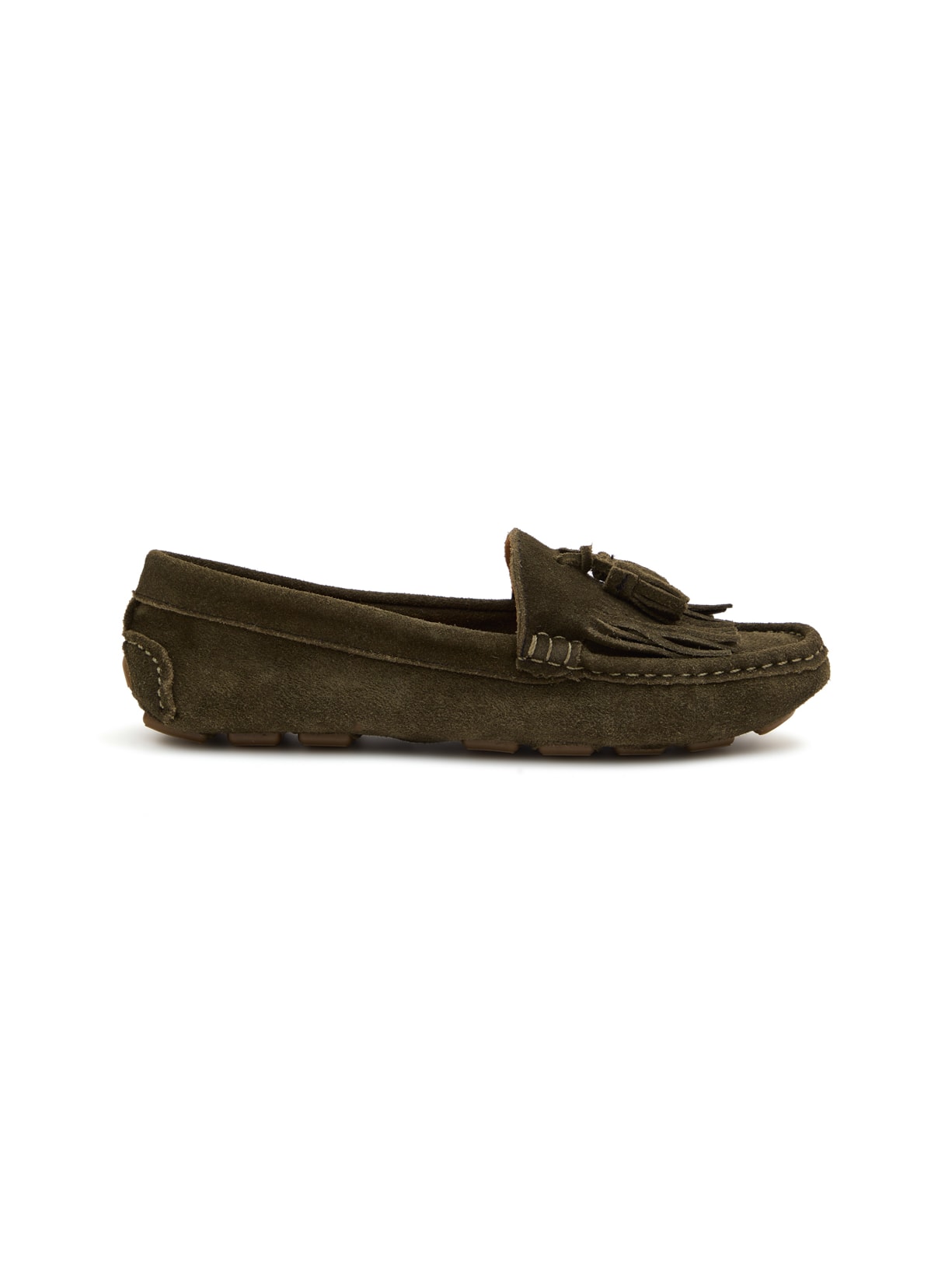 Mocassim Stella Tassel Verde Musgo