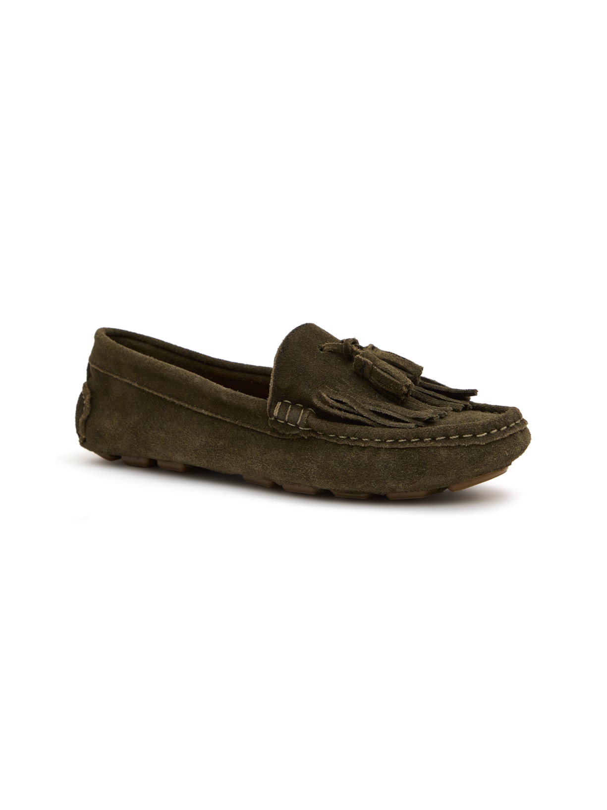 Mocassim Stella Tassel Verde Musgo Pura