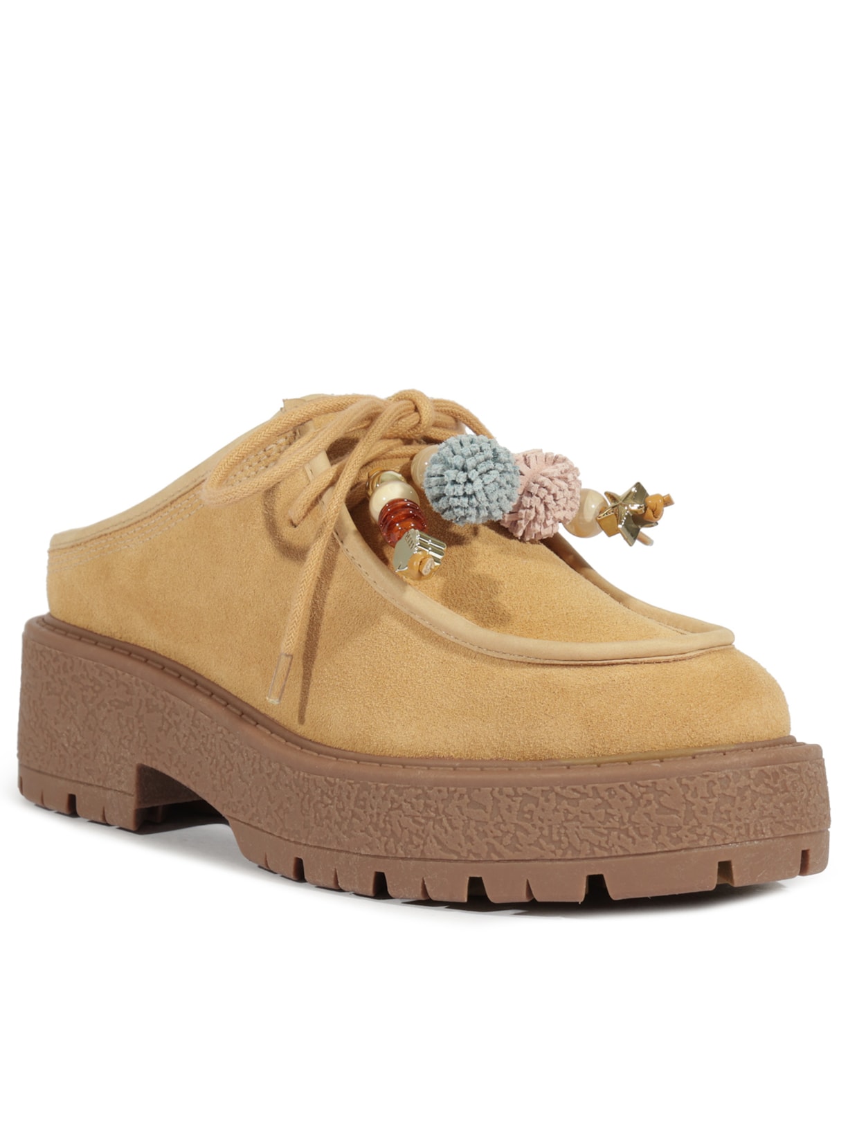 Mocassim Tratorado Mule Andrea Camurça Marrom Schutz