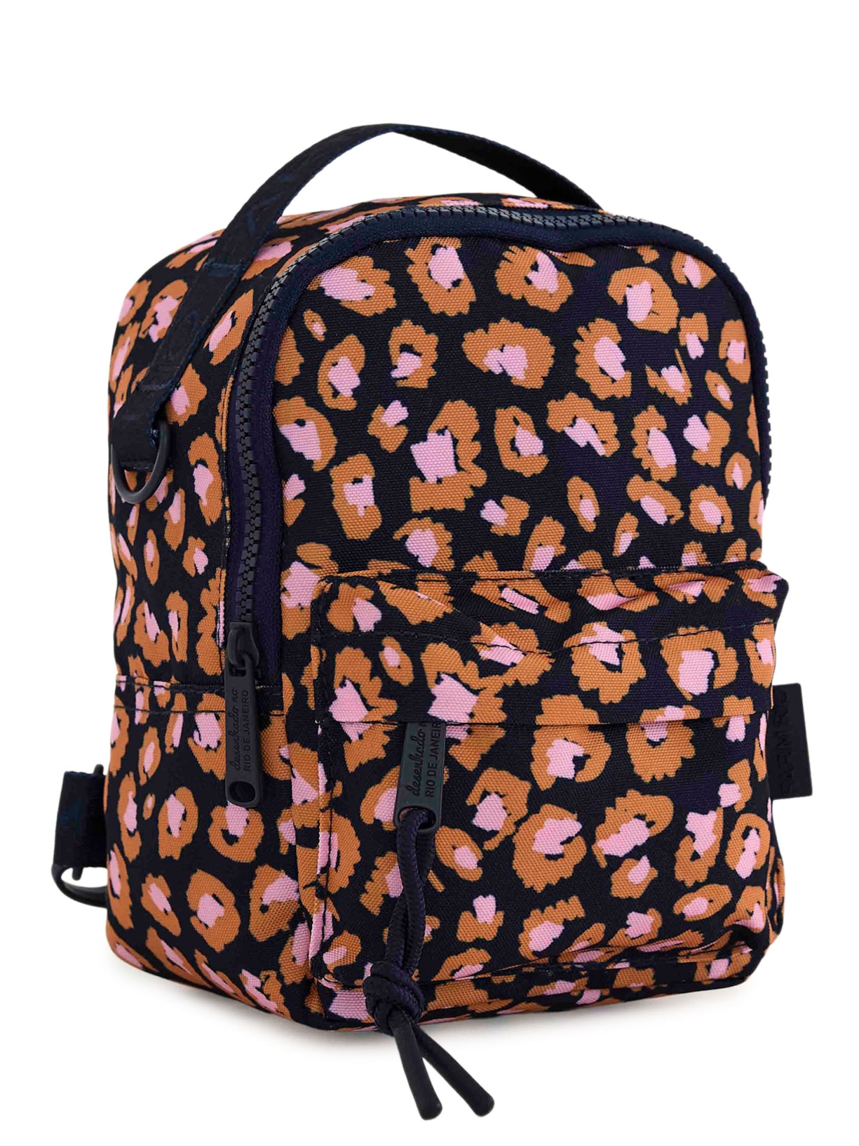 Mochila Borogodó Leopard Pop Azul Farm Etc