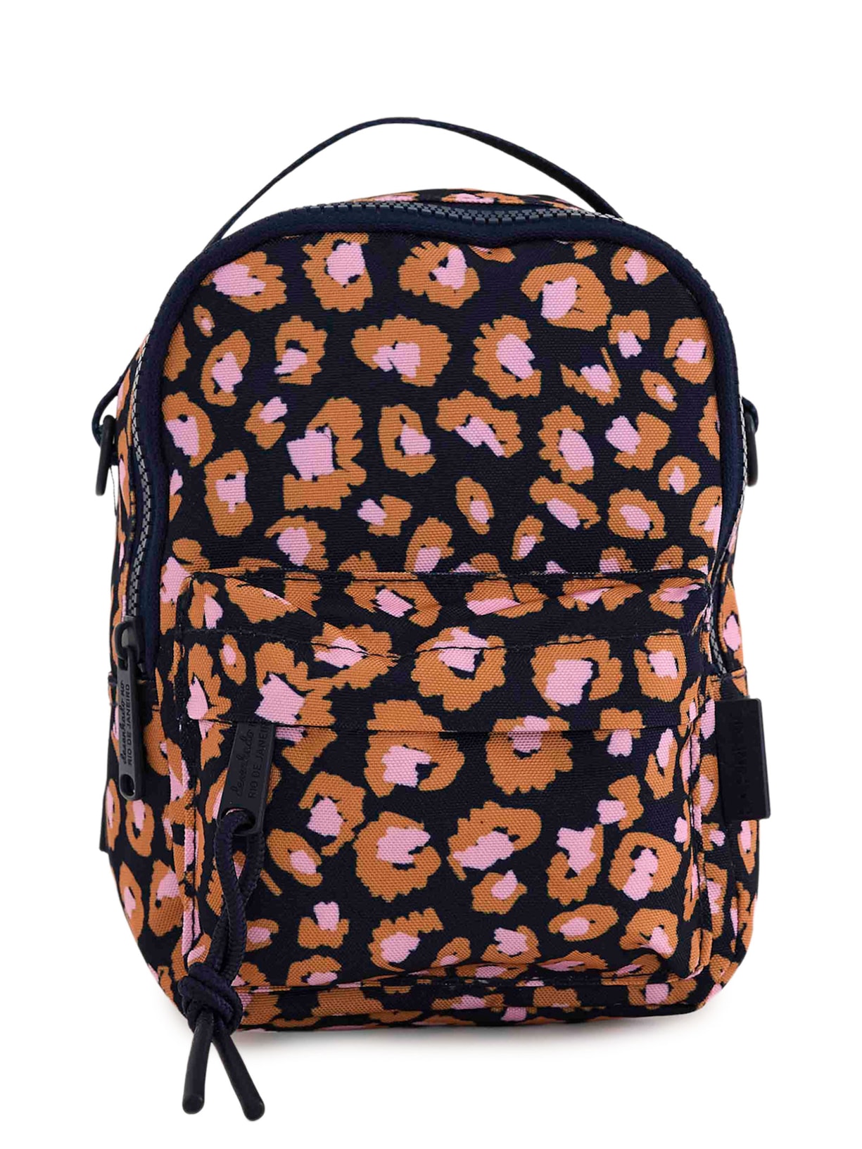 Mochila Borogodó Leopard Pop Azul Farm Etc