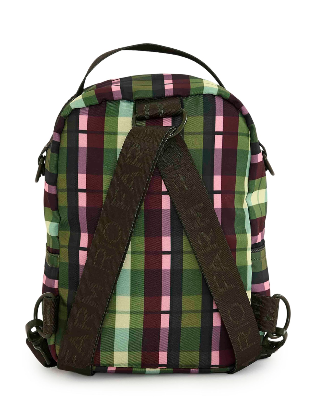 Mochila Borogodo Xadrez Multicolorido Verde Farm Etc