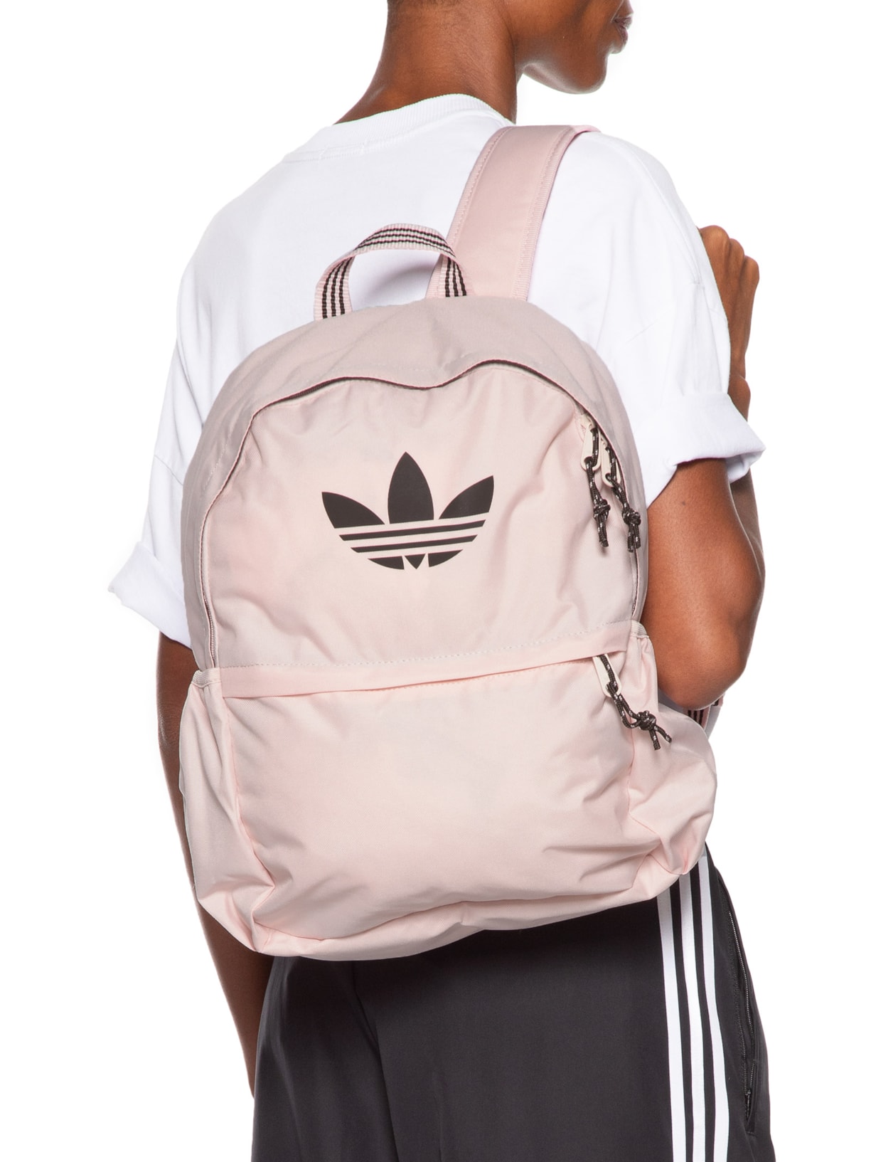 Mochila Feminina Adicolor Com Estojo Rosa Adidas Originals