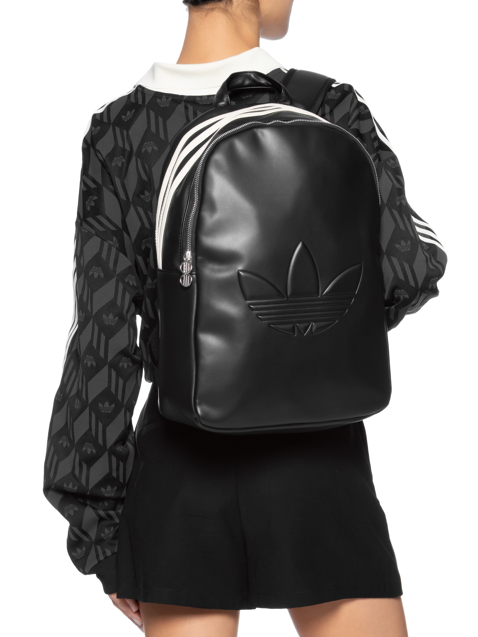 y414185　レディース　BLK M Adidas Originals - Mochila Feminina Backpack - Preto