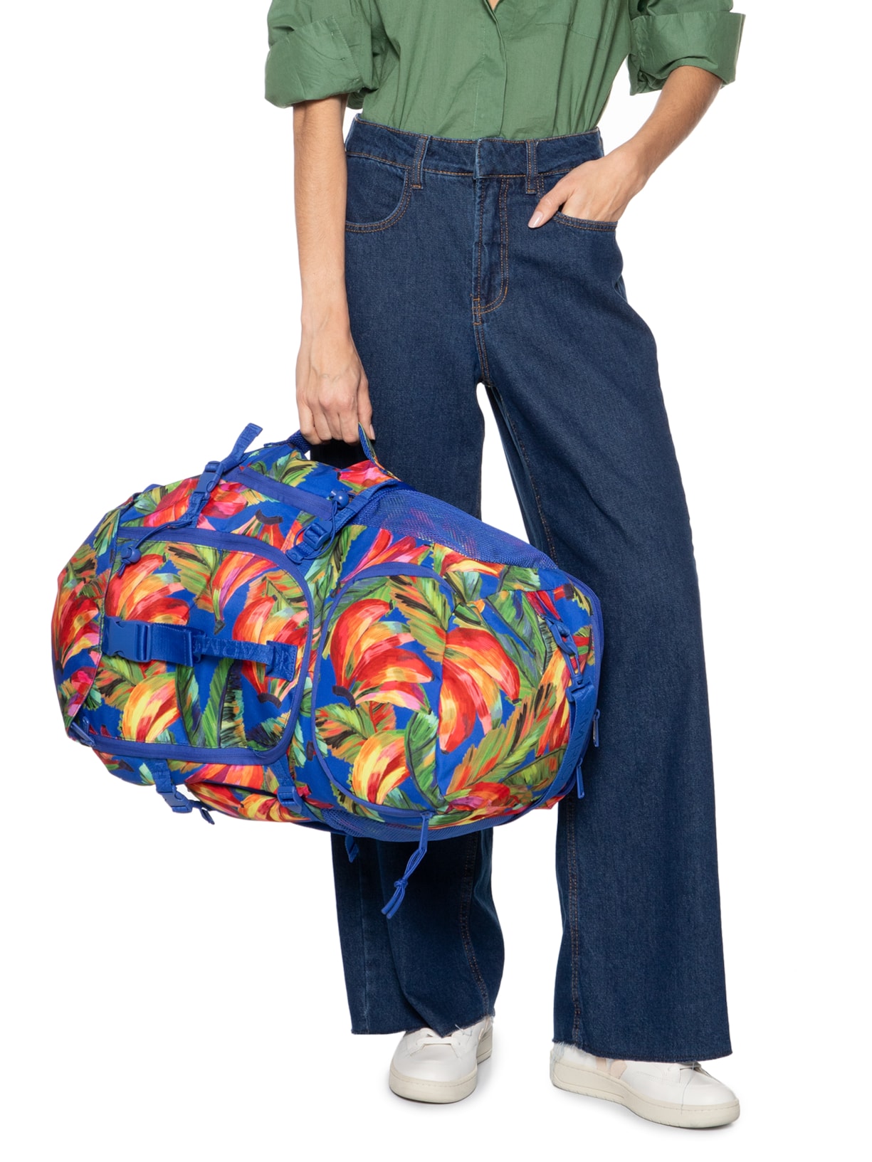 Mochila Feminina Banana Mix Azul Farm Etc